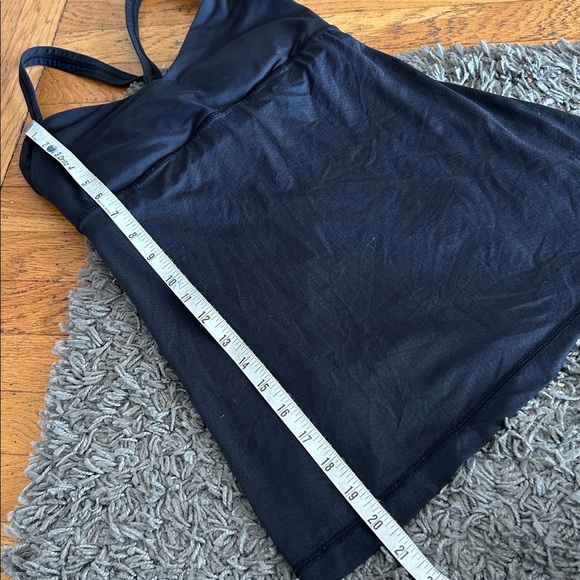 LULULEMON WRAP IT UP TANK Sport Gym Top Women Black Size 6 - Picture 3 of 8